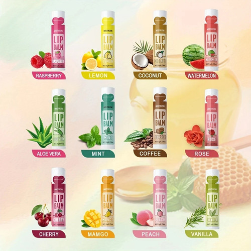 12pcs lip balm set - lip, 5g